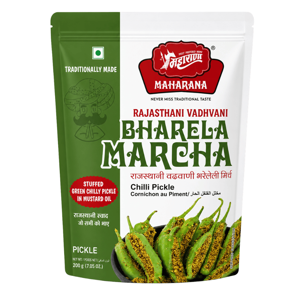 Maharana Bharela Marcha Chilli Pickle 200 g buy online USA - 1